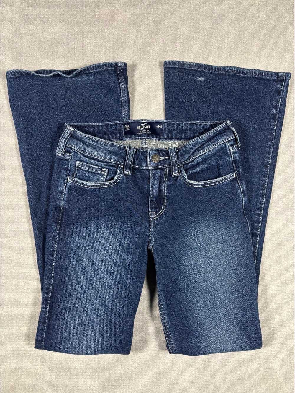 Hollister Vintage Stretch Women's Low-Rise Flare Jeans Size 00R W24R